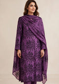 Amethyst - Sheesha Silk Suit, premium sheesha silk, 2-piece unstitched