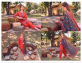Zoya three-piece unstitched embroidered lawn suit by Libas e Ahmad