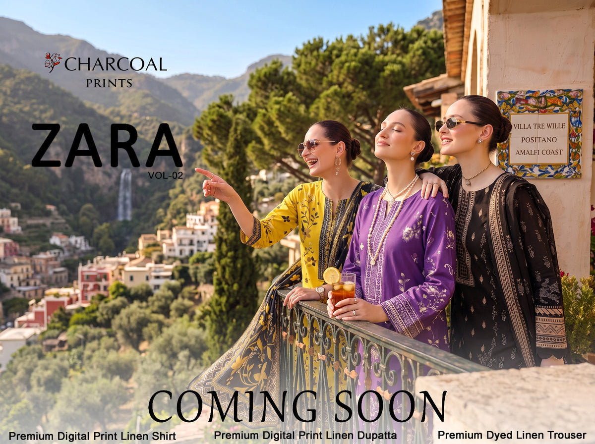 Sahar three-piece unstitched signature lawn suit by Libas e Ahmad