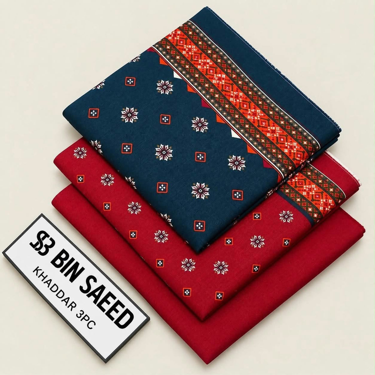 Eshal three-piece unstitched lawn suit by Libas e Ahmad