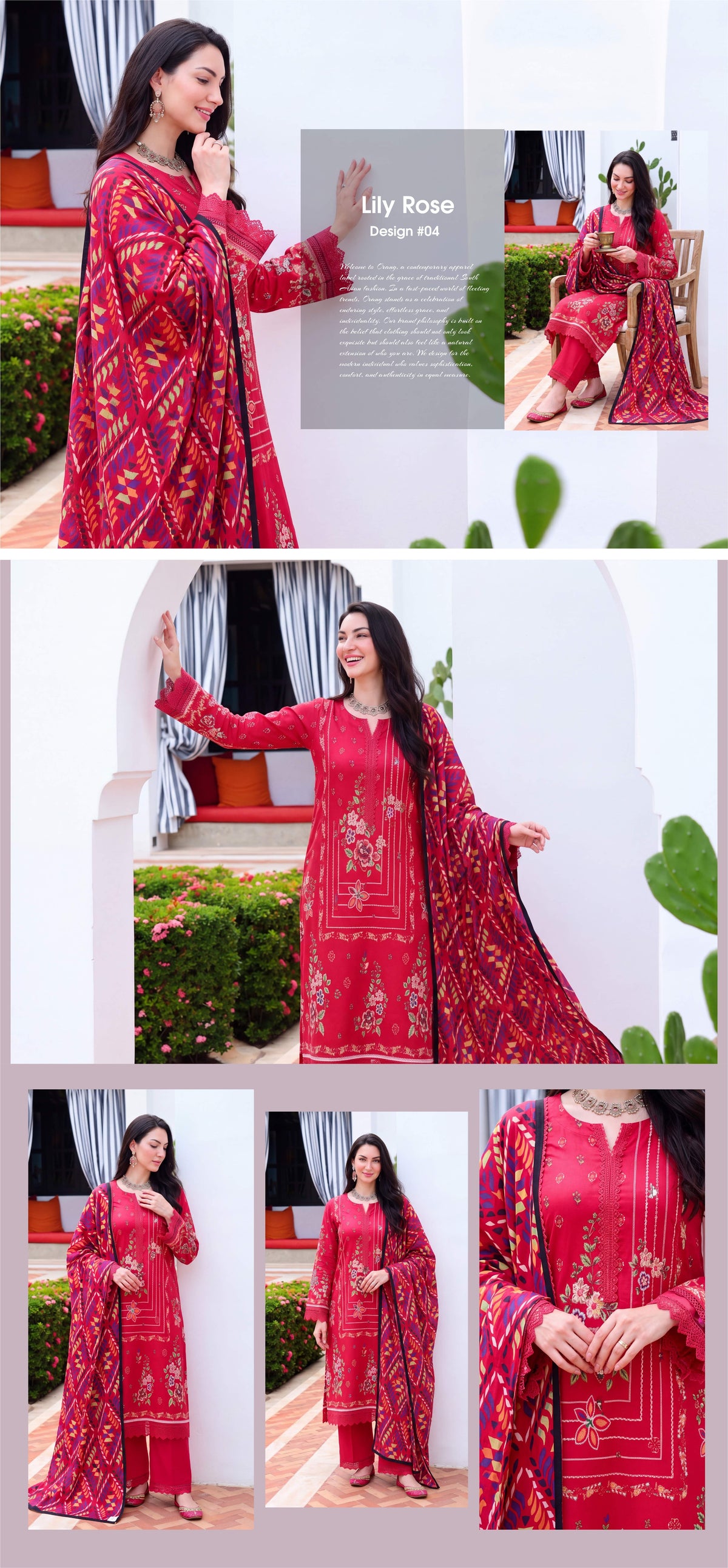 Alina three-piece unstitched khaddar suit by Libas e Ahmad