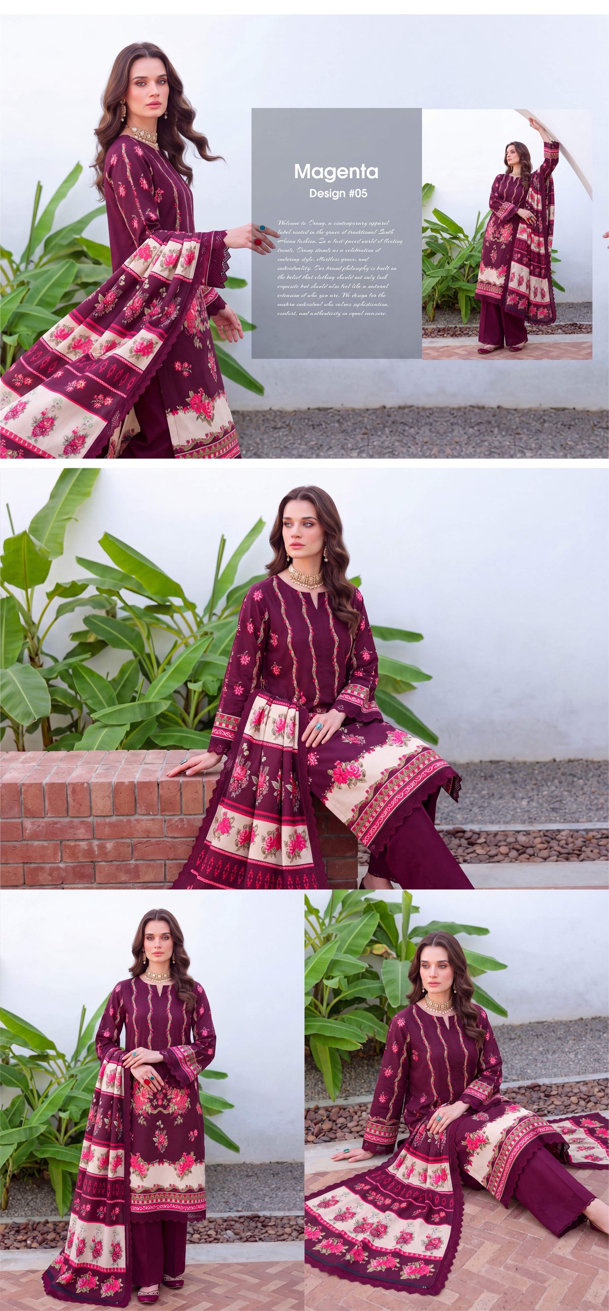 Iman three-piece unstitched khaddar suit by Libas e Ahmad