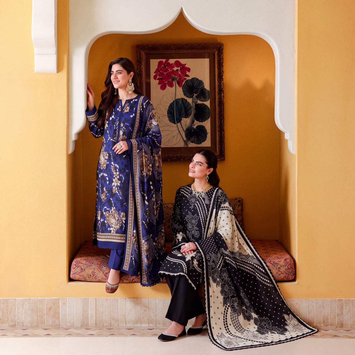 Kiran three-piece unstitched khaddar suit by Libas e Ahmad