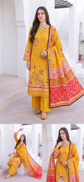 Nayab three-piece unstitched khaddar suit by Libas e Ahmad