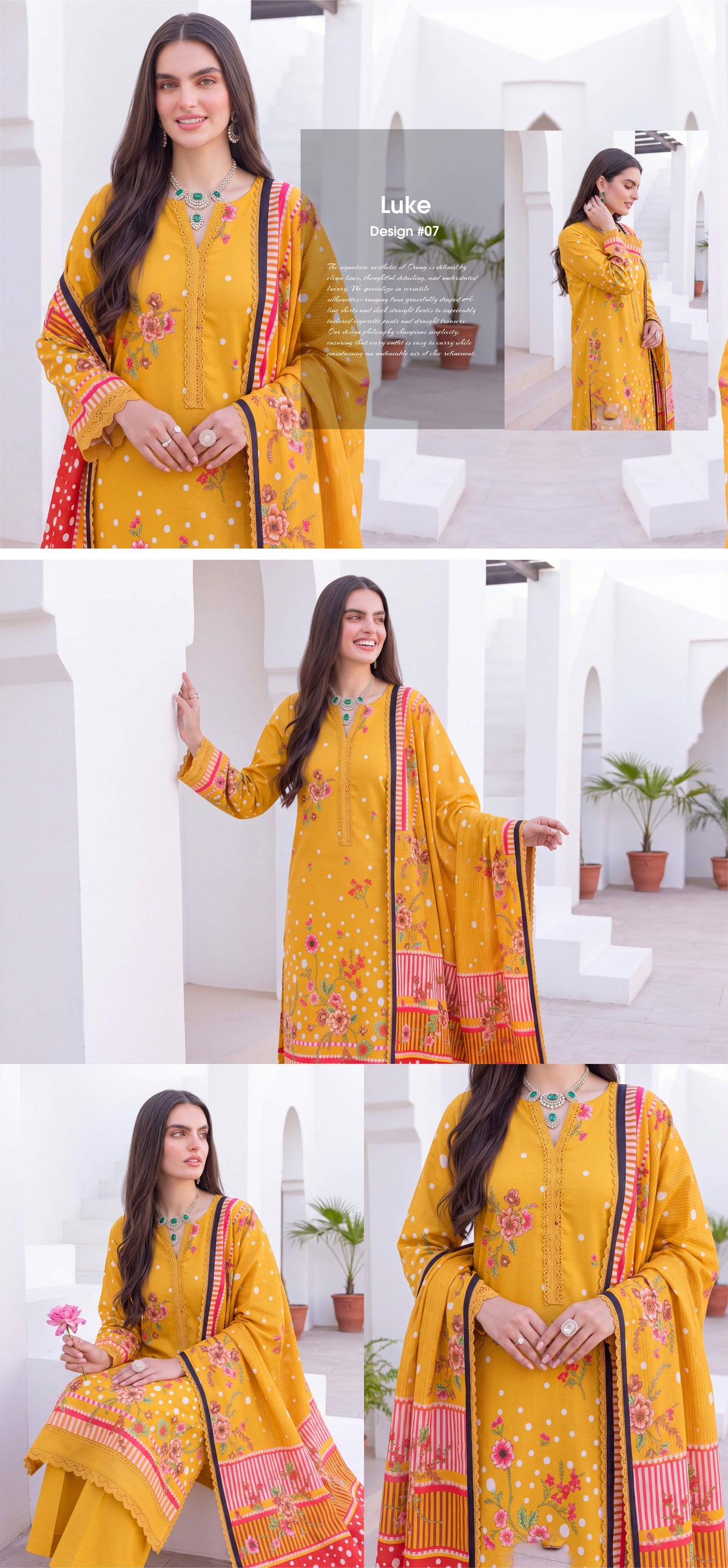 Rida three-piece unstitched khaddar suit by Libas e Ahmad