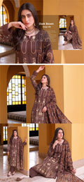 Eshal three-piece unstitched khaddar suit by Libas e Ahmad