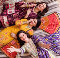 Minal three-piece unstitched khaddar suit by Libas e Ahmad