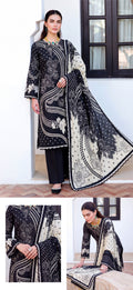Hooria three-piece unstitched khaddar suit by Libas e Ahmad
