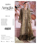 Meher three-piece unstitched premium embroidered suit by Libas e Ahmad