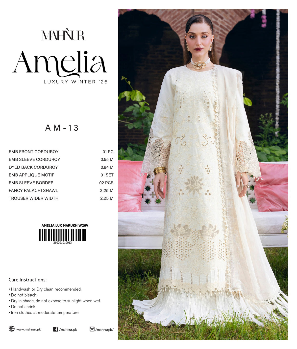 Kiran three-piece unstitched premium embroidered suit by Libas e Ahmad