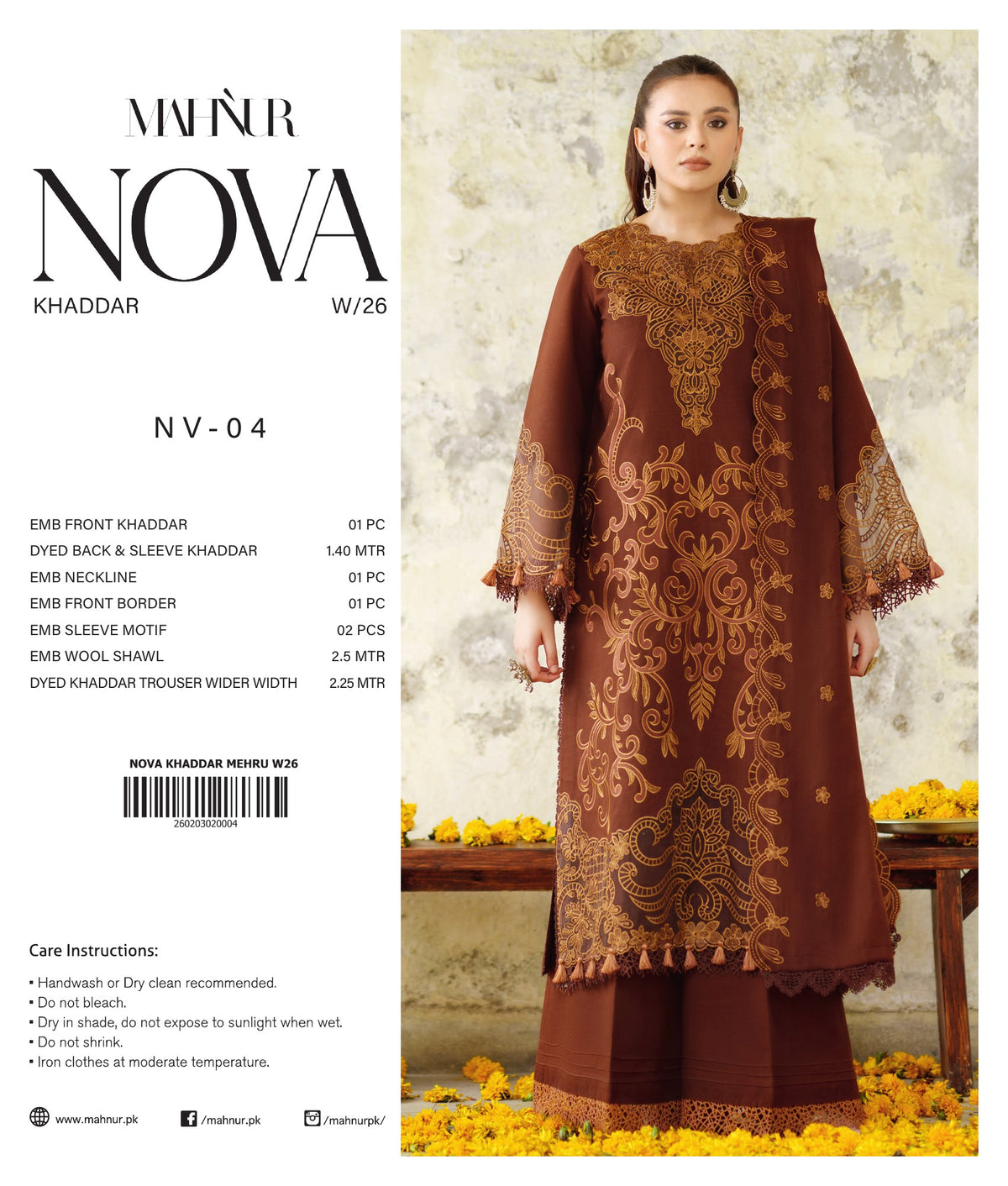 Zoya three-piece unstitched premium embroidered suit by Libas e Ahmad