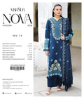 Nashwa three-piece unstitched premium embroidered suit by Libas e Ahmad