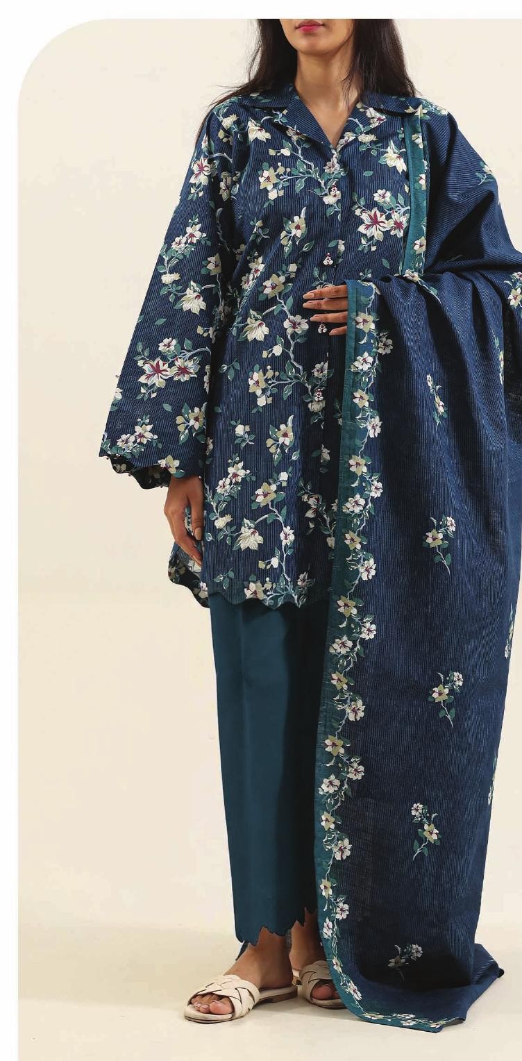 Dark Sea Green - Khaddar Winter Suit, premium khaddar, 3-piece unstitched